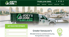 Desktop Screenshot of joeysjunk.ca